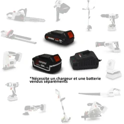 X-performer Tondeuses | - Tondeuse à gazon et cisaille de jardin sur batterie - xptde3320li / xpcsth20li - 2 batteries 2ah et chargeur