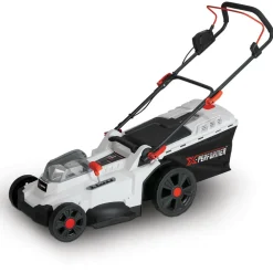 X-performer - Tondeuse à gazon portative sur batterie - 40v max - hauteur de coupe 6 positions avec 2 batteries 2ah et double chageur Sale