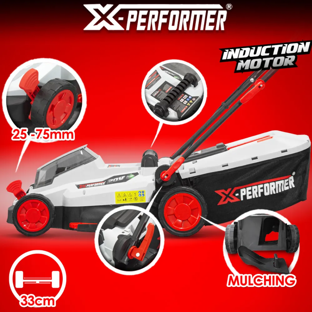 X-performer - Tondeuse rechargeable 20v max 33 cm livrée sans batterie - Online