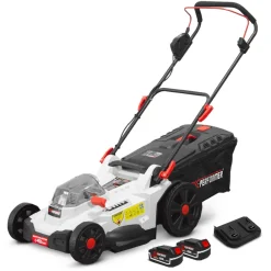 X-performer - Tondeuse rechargeable 2 x 20v max 43 cm avec batteries 4ah et chargeur double - Best