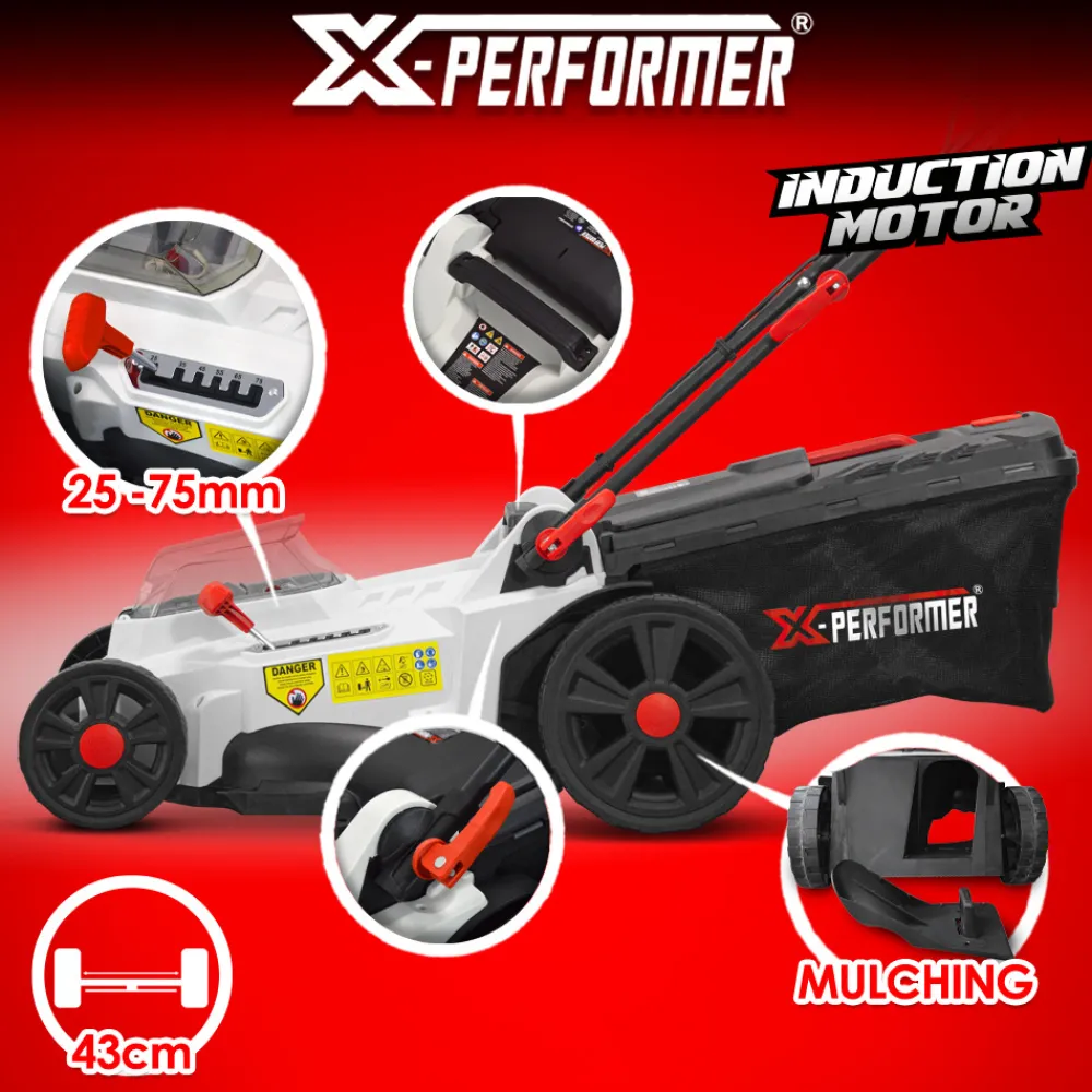 X-performer Tondeuses | - Tondeuse rechargeable 2 x 20v max 43 cm livrée sans batterie -