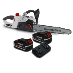 X-performer Taille-Haies, Tronçonneuses Et Élagueuses | - Tronçonneuse 40v (2x20v) xptro40li-2b - double sécurité - graissage auto + 2 batteries 4ah - double chargeur