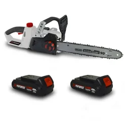 X-performer Taille-Haies, Tronçonneuses Et Élagueuses | - Tronçonneuse 40v (2x20v) xptro40li-2b - double sécurité - graissage auto + 2 batteries 2 ah