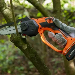 Yard Force - Mini-tronçonneuse à main sans-fil 20v avec guide chaine 13cm - ls c13 Online