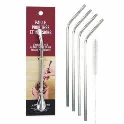 Youdoit Fête Et Anniversaire | - Paille avec filtre intégré + 4 pailles standard en inox