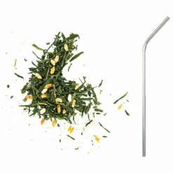 Youdoit - Thé vert bio et riz complet genmaicha 100 g + 4 pailles en inox Outlet