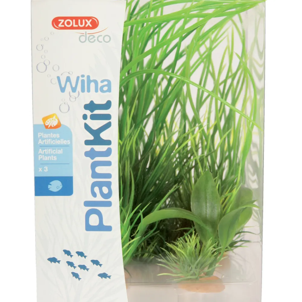Zolux Plantes Et Décoration | - Wiha n°1 plantes artificielles 3 pieces h 21 cm plantkit décoration d'aqua